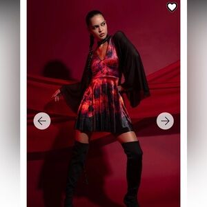 FALLING ANGELS VELVET MARILYN DRESS - LIMITED